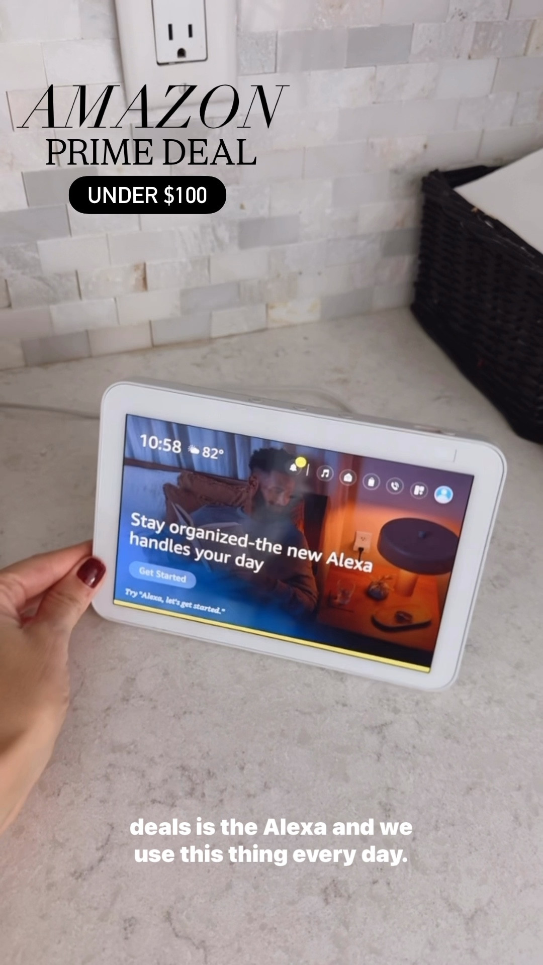 Amazon Prime Day - tech 
Amazon Echo Show 8 is one of our most used items in our household. It has Spatial Audio, smart home hub, includes Alexa, and it’s currently under $100

@amazon #ad #founditonamazon

#LTKSaleAlert #LTKHome #LTKU