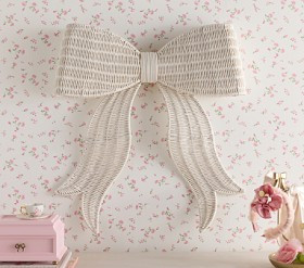 LoveShackFancy Rattan Bow Decor | Pottery Barn Kids