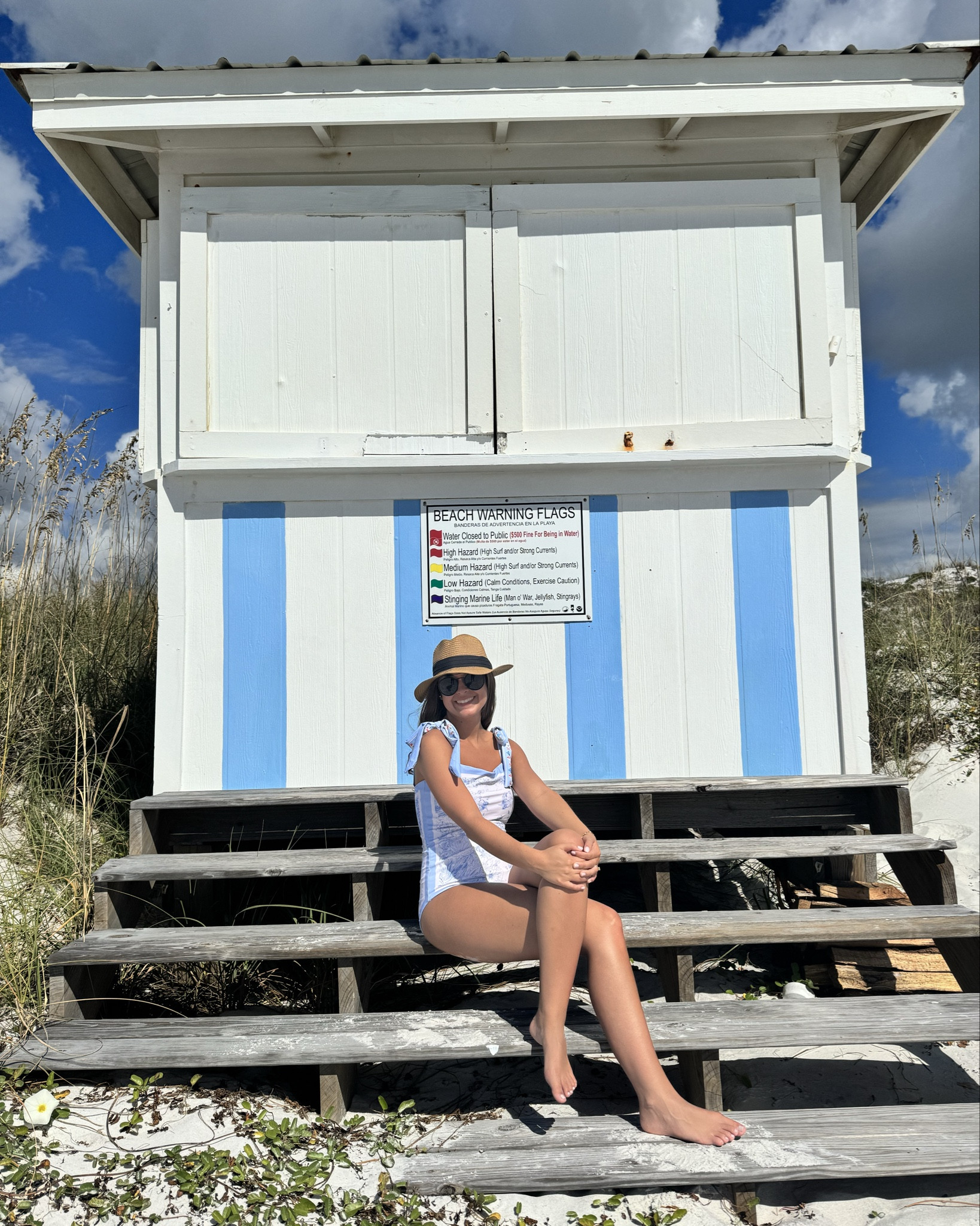 BLUE & WHITE swim!! Reversible. TTS, good coverage 

#LTKFindsUnder50 #LTKTravel #LTKSeasonal