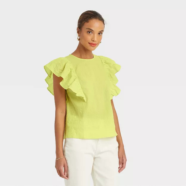 Women's Flutter Sleeve Tank Top - A New Day™ | Target