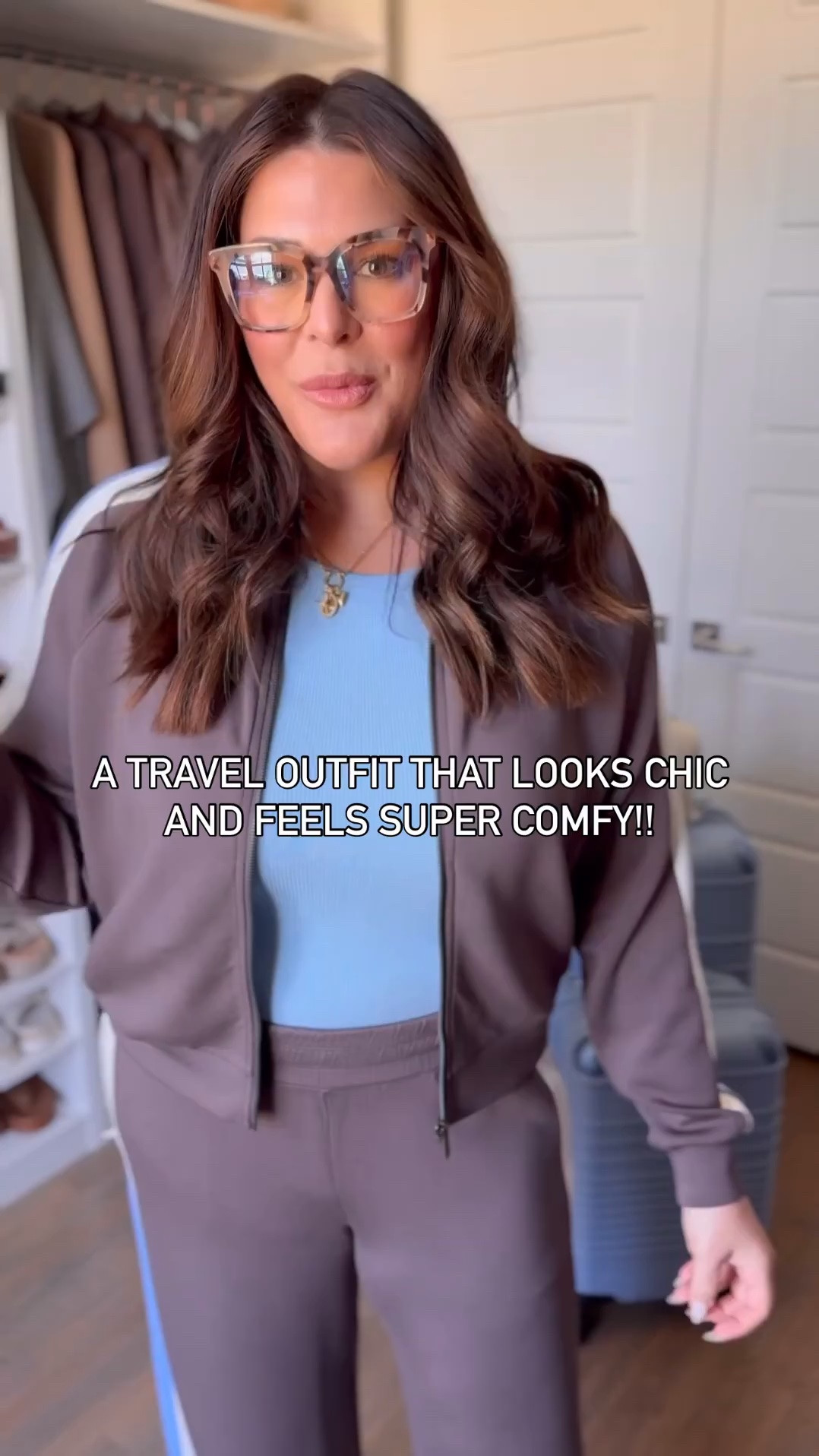POV: you finally found the elevated travel outfit that’s actually comfy ✈️🤎

Jacket: XL
Tee: Large
Pants: Large

This elevated matching set is giving effortless rich mom airport style while still feeling like pajamas 😂 The wide leg pants are SO flattering, the fit is insanely comfortable, and it’s the perfect neutral lounge set for travel days, errands, coffee runs, or everyday casual chic outfits.

If you’ve been looking for:
• Amazon fashion finds
• matching lounge sets
• elevated casual outfits
• airport outfit ideas
• comfy travel clothes
• rich mom aesthetic outfits

…this one is GOOD 👏🏼 Linked everything in my storefront before sizes sell out! 🤍

#TravelOutfit #AirportStyle #MatchingSet #ElevatedCasual #AmazonFinds

#LTKootd #LTKgrwm #LTKTravel

#LTKMidsize #LTKTravel #LTKootd