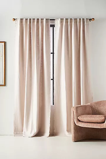 Luxe Linen Blend Curtain | Anthropologie (US)