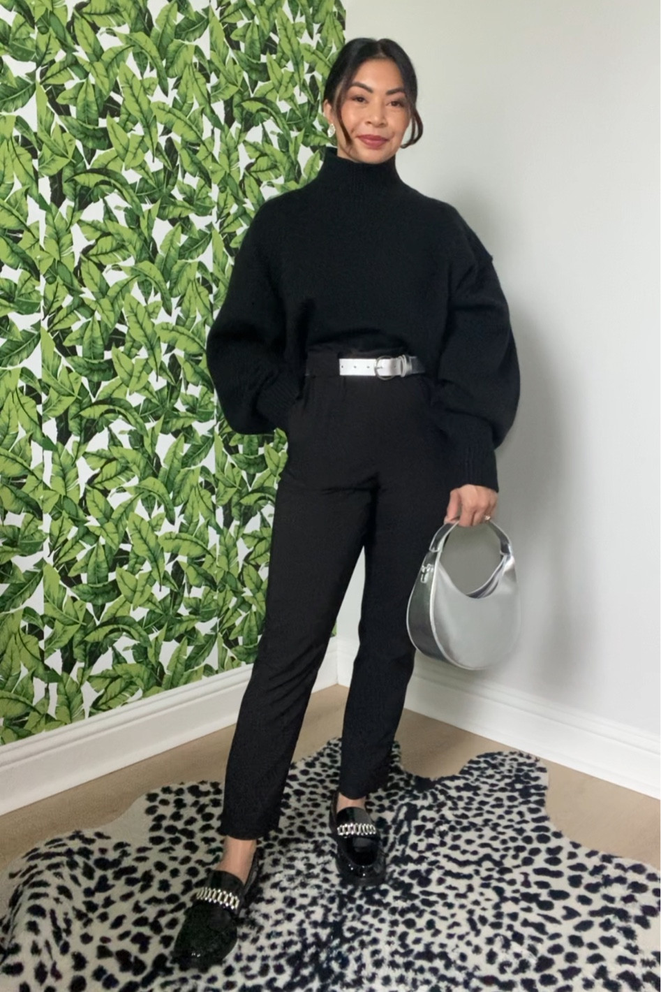 You can never go wrong with an all black outfit!

Sweater and ankle pants from Amazon. Loafers, belt and bag from loft 

#LTKstyletip #LTKworkwear #LTKover40