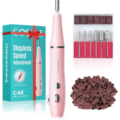 COSLUS Cordless Electric Nail Drill File: Nail Drill Machine with Stepless Speed Knob for Acrylic Gel Dip Powder Polish | Target