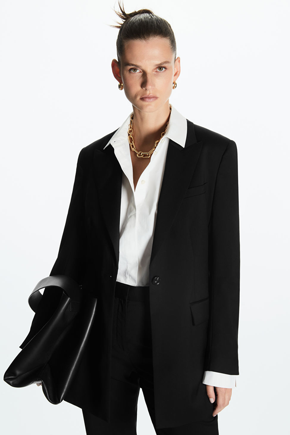 DECONSTRUCTED WOOL BLAZER - BLACK - COS | COS (EU)