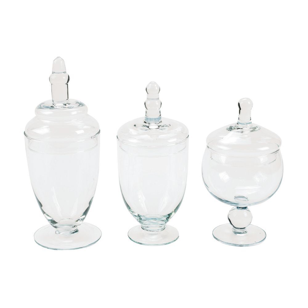 Glass Jar Set - 3 Pc. Clear | Oriental Trading Company
