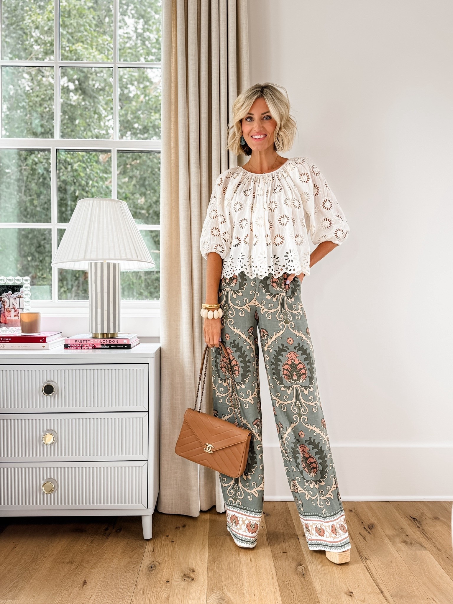 How fun are these pants?! Wearing a S in top & XS in bottoms!

Loverly Grey, pre fall outfit, fall outfit, wide leg pants 

#LTKStyleTip #LTKSeasonal #LTKautumn