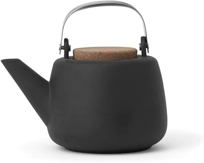 VIVA Nicola Charcoal Porcelain Japanese Style Tea pot - 40 oz / 1.18L with Loose Leaf Tea Infuser... | Amazon (US)