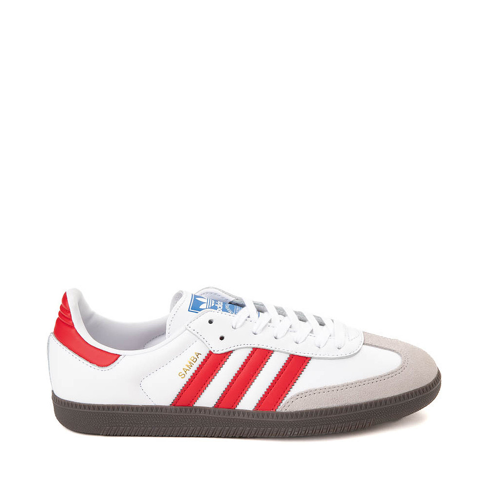 adidas Samba OG Athletic Shoe - Cloud White / Better Scarlet | Journeys