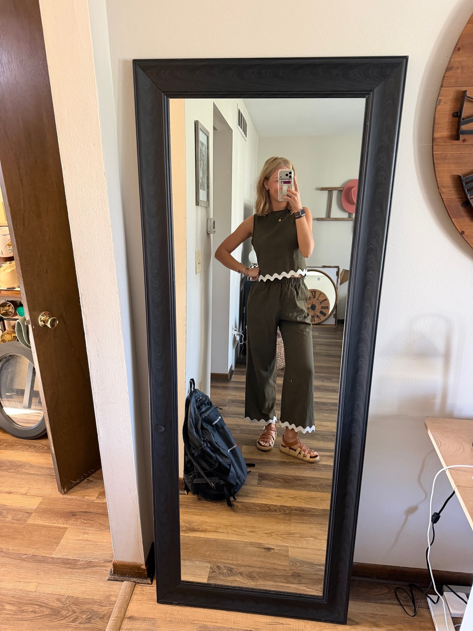 Monday’s Amazon office outfit — 05.04.26  💚🐸

Green Amazon set: size Medium
Brown @Target Target sandals: size 8.5 (ON CLEARANCE!!!!)
Old Navy denim shirt: size large (sized up a couple sizes)

Amazon sets, Amazon style, Amazon finds, Amazon fashion, green sets, tank top sets, summer sets, comfy outfits, office outfits, Target shoes, Target finds, Target style, brown sandals, Old Navy denim, Amazon Prime Day deals, prime day deals, hot deals, trending finds, trending deals

#LTKootd #LTKSeasonal #LTKSaleAlert