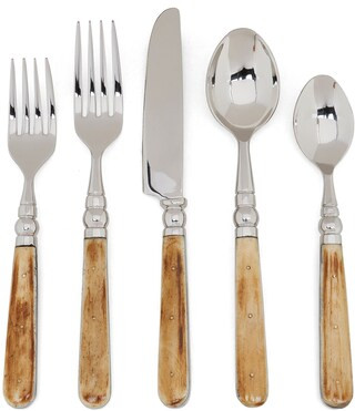 Natural Bone 20-Piece Stainless Steel Flatware Set | Dillards