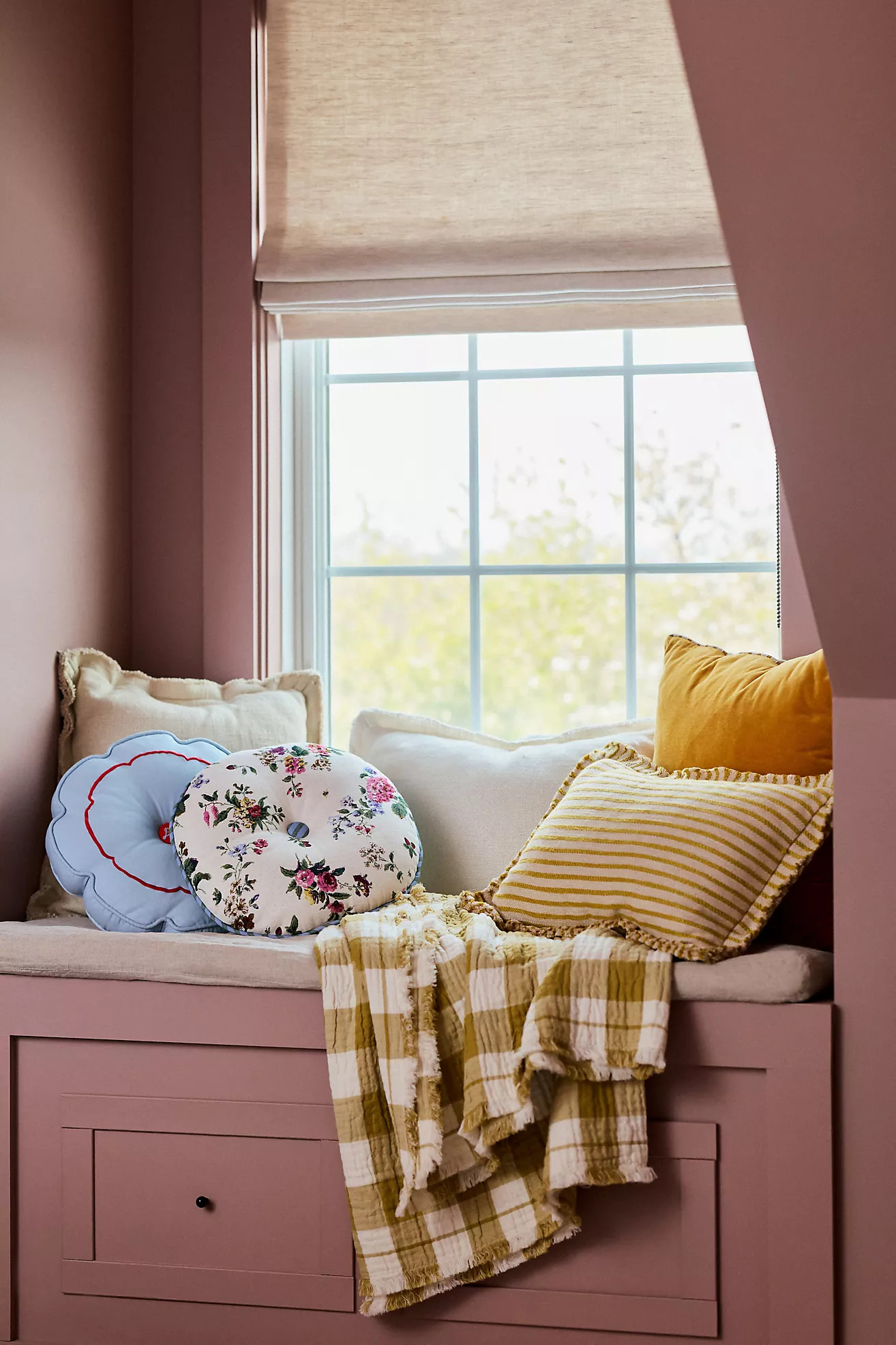 Ana Cotton Gauze Woven Throw Blanket | Anthropologie (US)