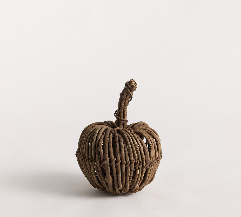 Natural Woven Twig Pumpkin | Pottery Barn (US)
