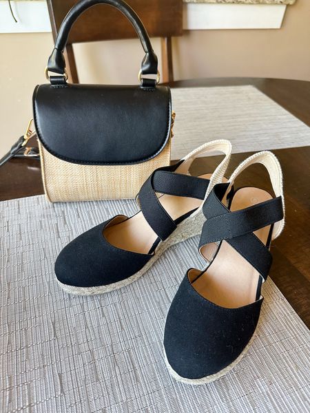 Love these espadrille wedge sandals and top handle bag/crossbody from Amazon! 

#LTKshoecrush #LTKitbag #LTKSeasonal