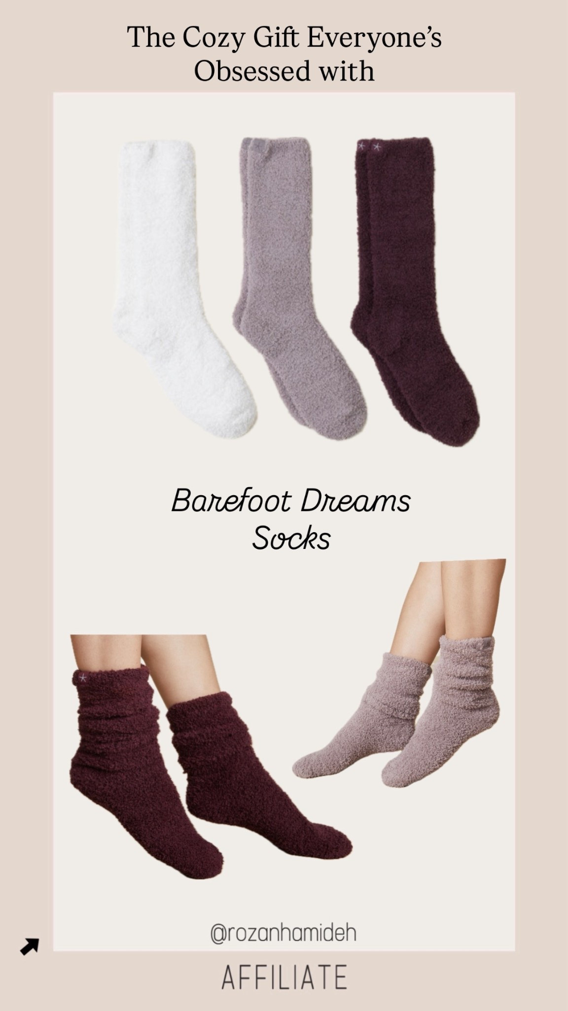 The Cozy Gift Everyone's
Obsessed with- Barefoot Dreams Socks 

#LTKHoliday #LTKSeasonal #LTKGiftGuide