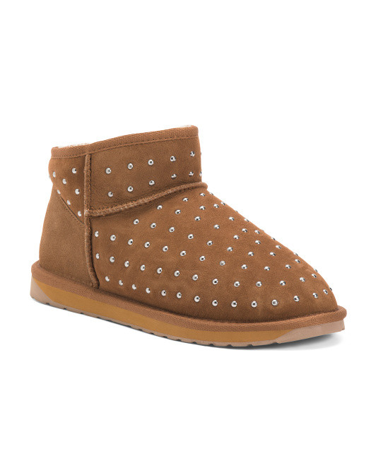Suede Yilpi Studded Mini Boots | TJ Maxx