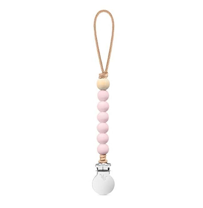 Beaded Pacifier Clip Cutie Clip (Pink, Charley) | Amazon (US)