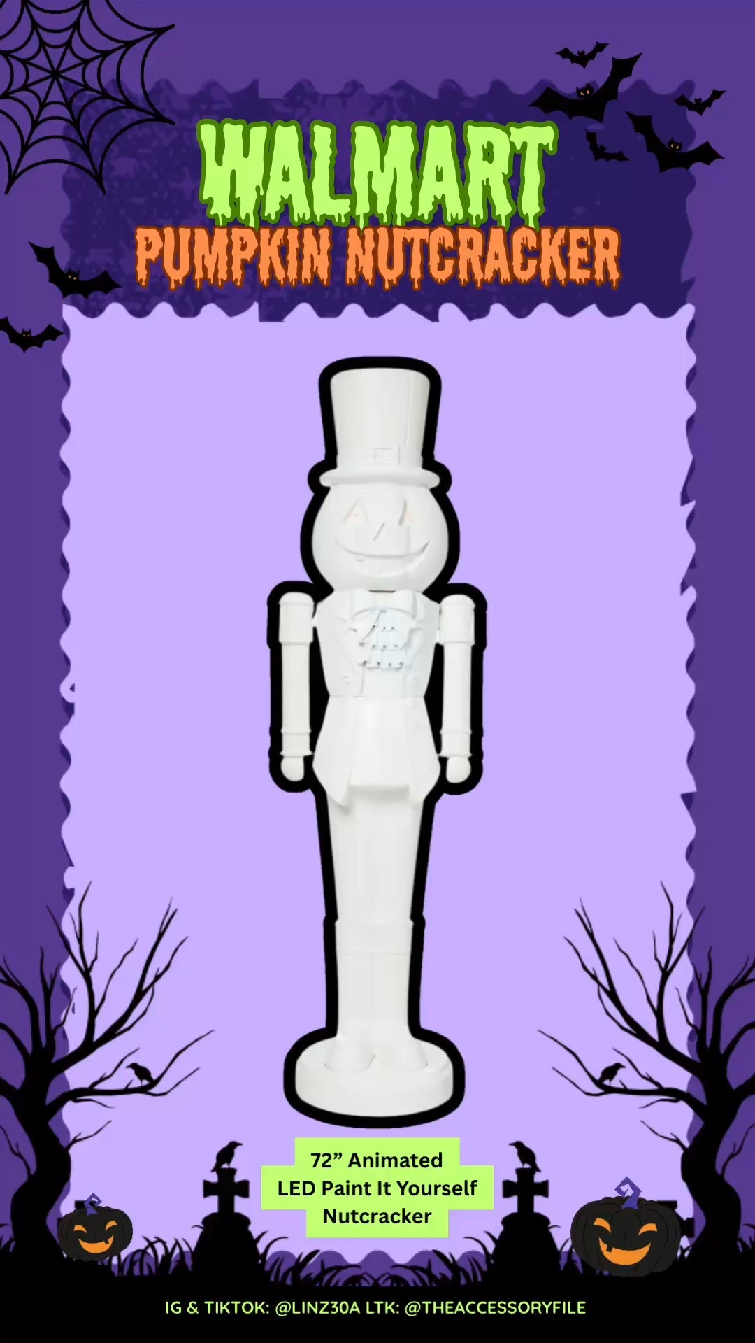 72” animated LED pumpkin nutcracker - THESE WILL SELL OUT‼️

Halloween decor, Halloween decorations, pumpkin nutcracker, Halloween party decor

#LTKSeasonal #LTKHome #LTKParties