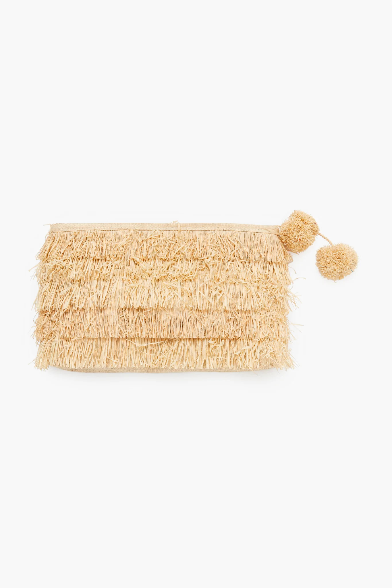 Natural Sasha Fringe Clutch | Tuckernuck (US)