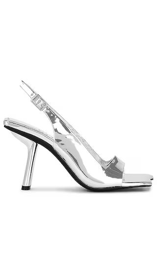 Surrealist Sling Back in Silver Patent | Revolve Clothing (Global)