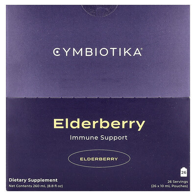 Cymbiotika, Elderberry Immune Support, 26 Pouches, 0.3 fl oz (10 ml) Each | iHerb