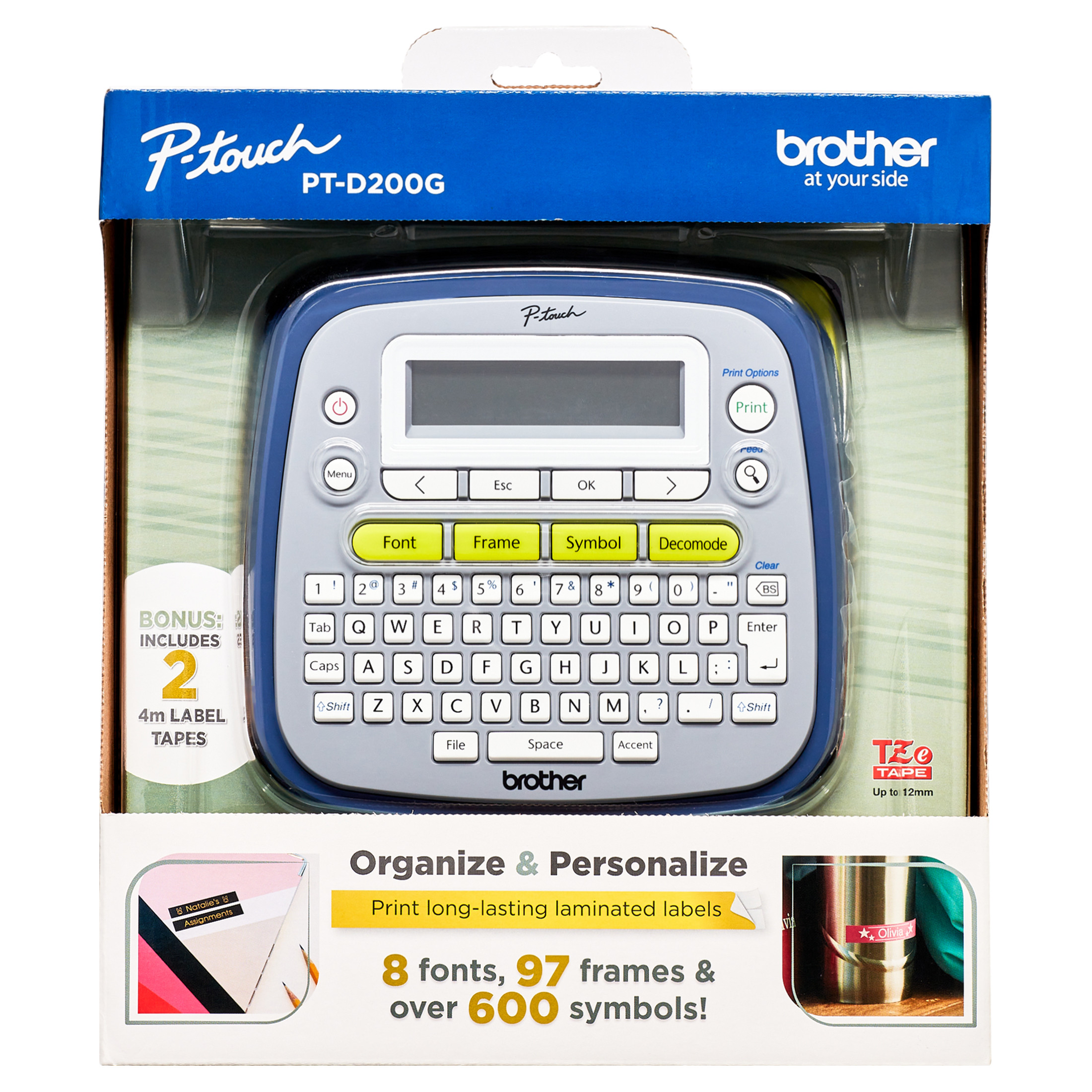 Brother P-Touch PT-D200G Home & Office Label Maker, New & Easy to Use - Walmart.com | Walmart (US)