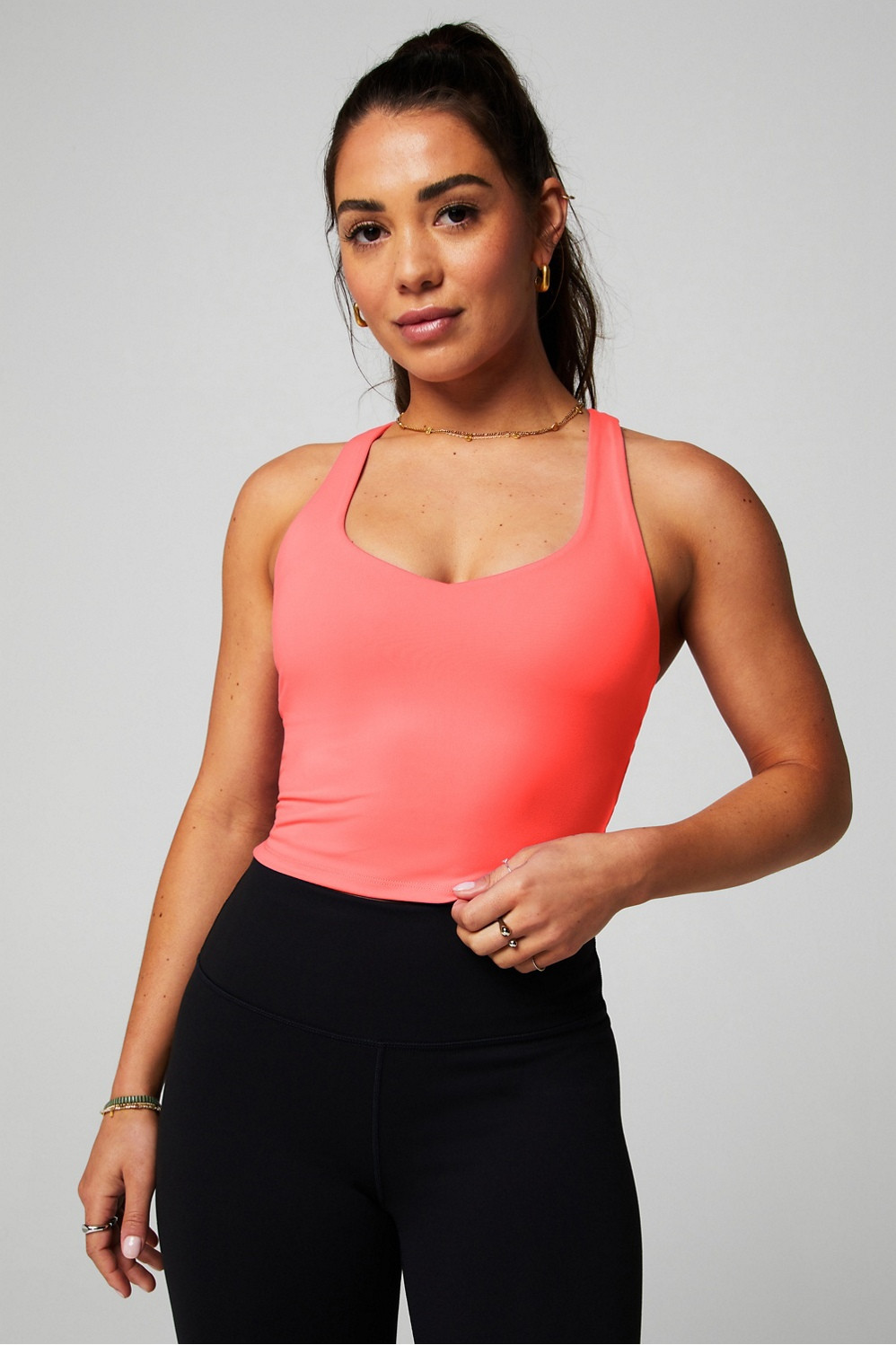 Anywhere Cropped Built-In Bra Tank | Fabletics