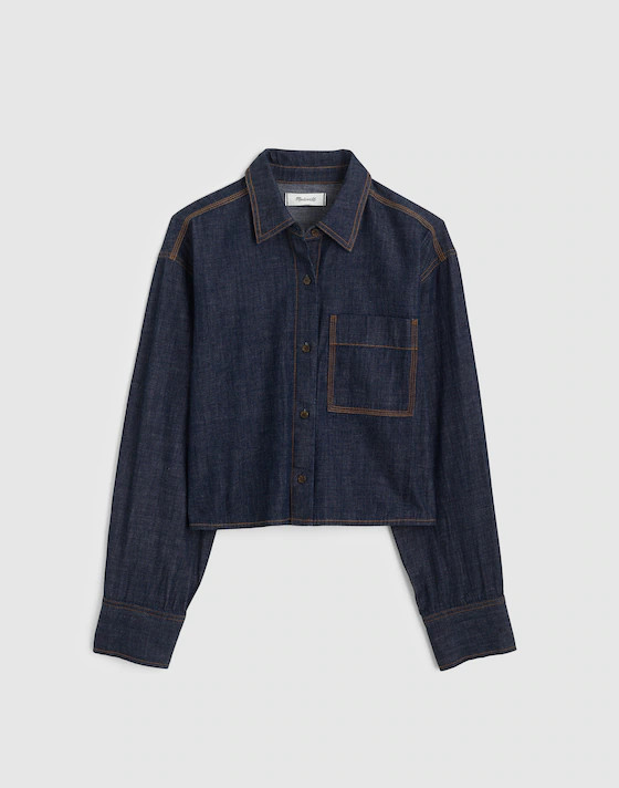 Denim Straight-Hem Shirt | Madewell