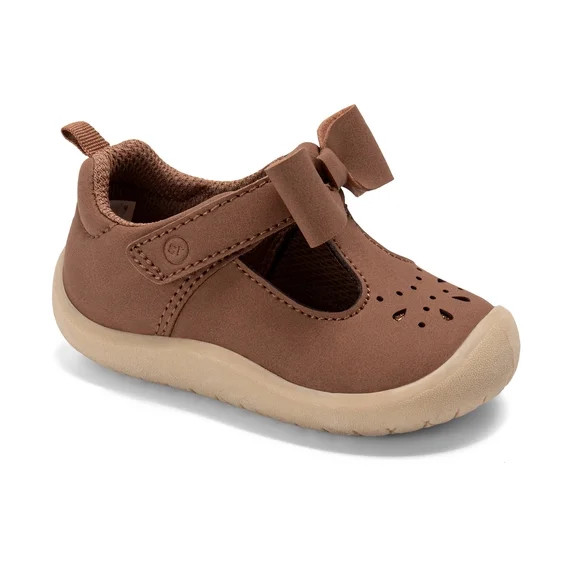Munchkin by Stride Rite Baby Girl Peyson Bow T-Strap Dress Shoe | Walmart (US)
