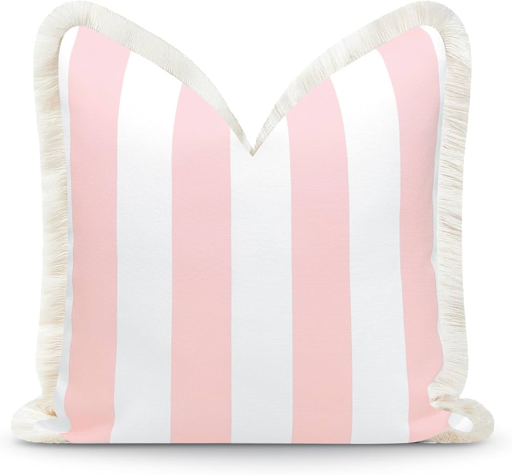 Hofdeco Premium Coastal Patio Indoor Outdoor Pillow Cover Only, 20"x20" Water Repellent for Backy... | Amazon (US)