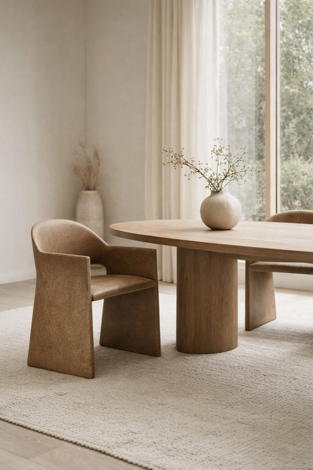 These dining chairs are gorgeous! Vegan leather with an open back. 

 #LTKOver40 #LTKHome