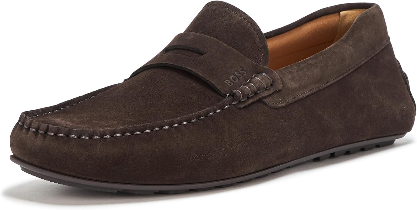 BOSS Men's Noel Suede Drivers Loafers | Amazon (US)
