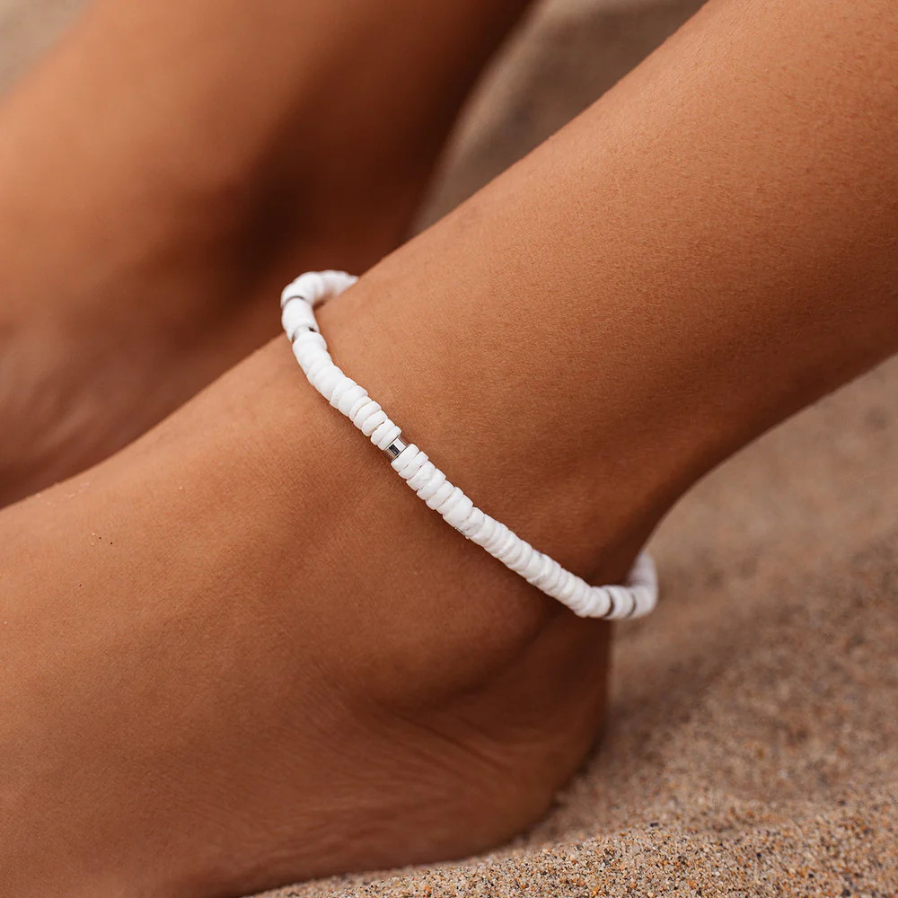 Puka Shell Stretch Anklet | Pura Vida Bracelets