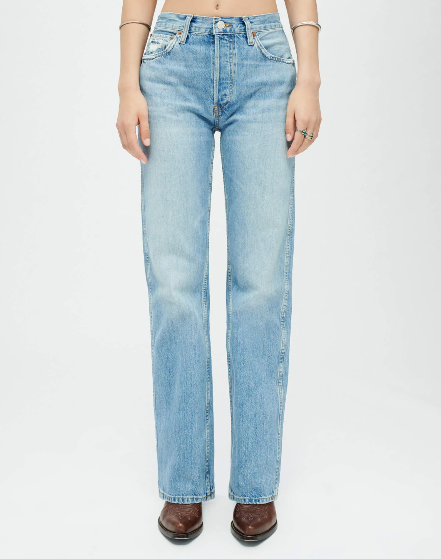 RE/DONE Jeans | High Rise Loose in Worn Blue | RE/DONE