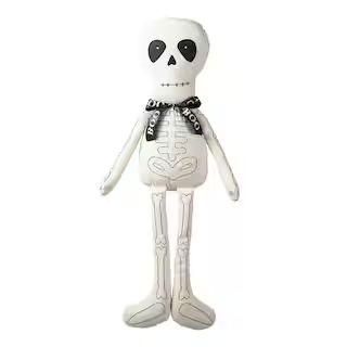 47 in. H Fabric Halloween Skeleton Sitter Porch Decor | The Home Depot