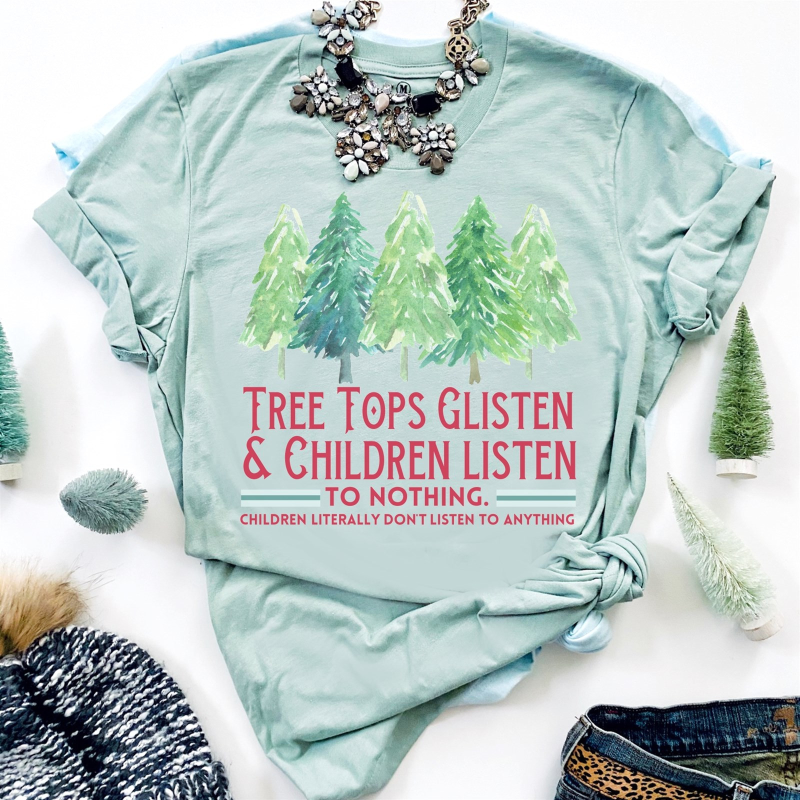 Sarcastic + Awesome Holiday Tees | Soft Print | Jane