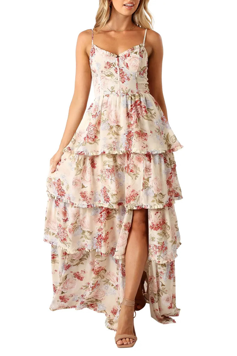 Mito Floral Tiered Corset Gown (Women) | Nordstrom | Nordstrom