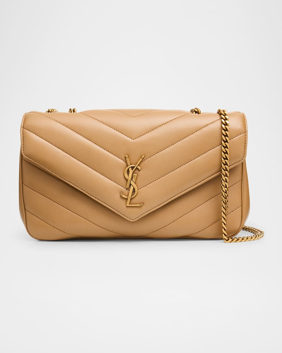 Saint Laurent Loulou Medium YSL Chain Shoulder Bag in Quilted Leather | Neiman Marcus
