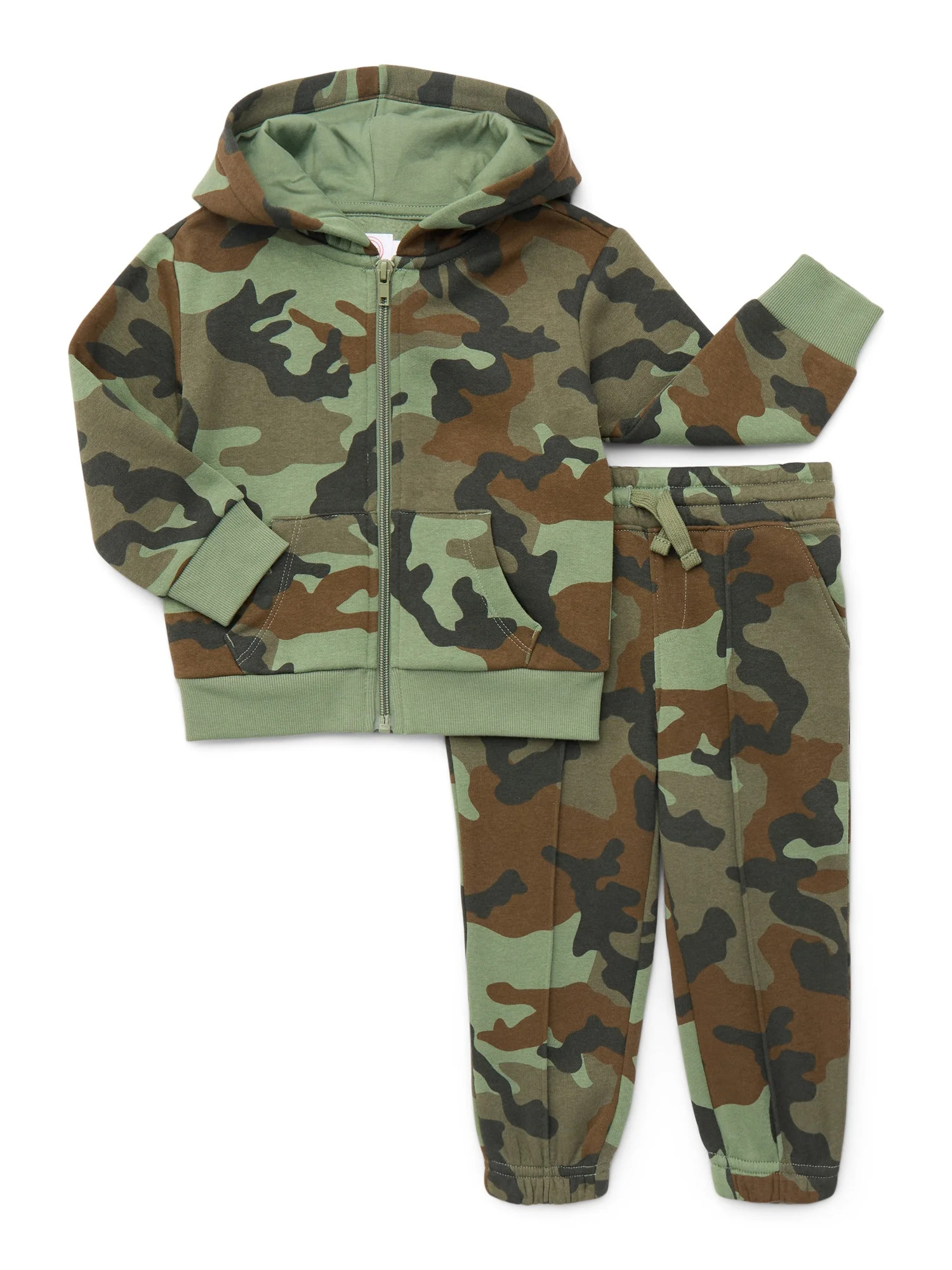 Wonder Nation Toddler Boys Hoodie and Pants Fleece Set, 2-Piece, Sizes 12M-5T | Walmart (US)
