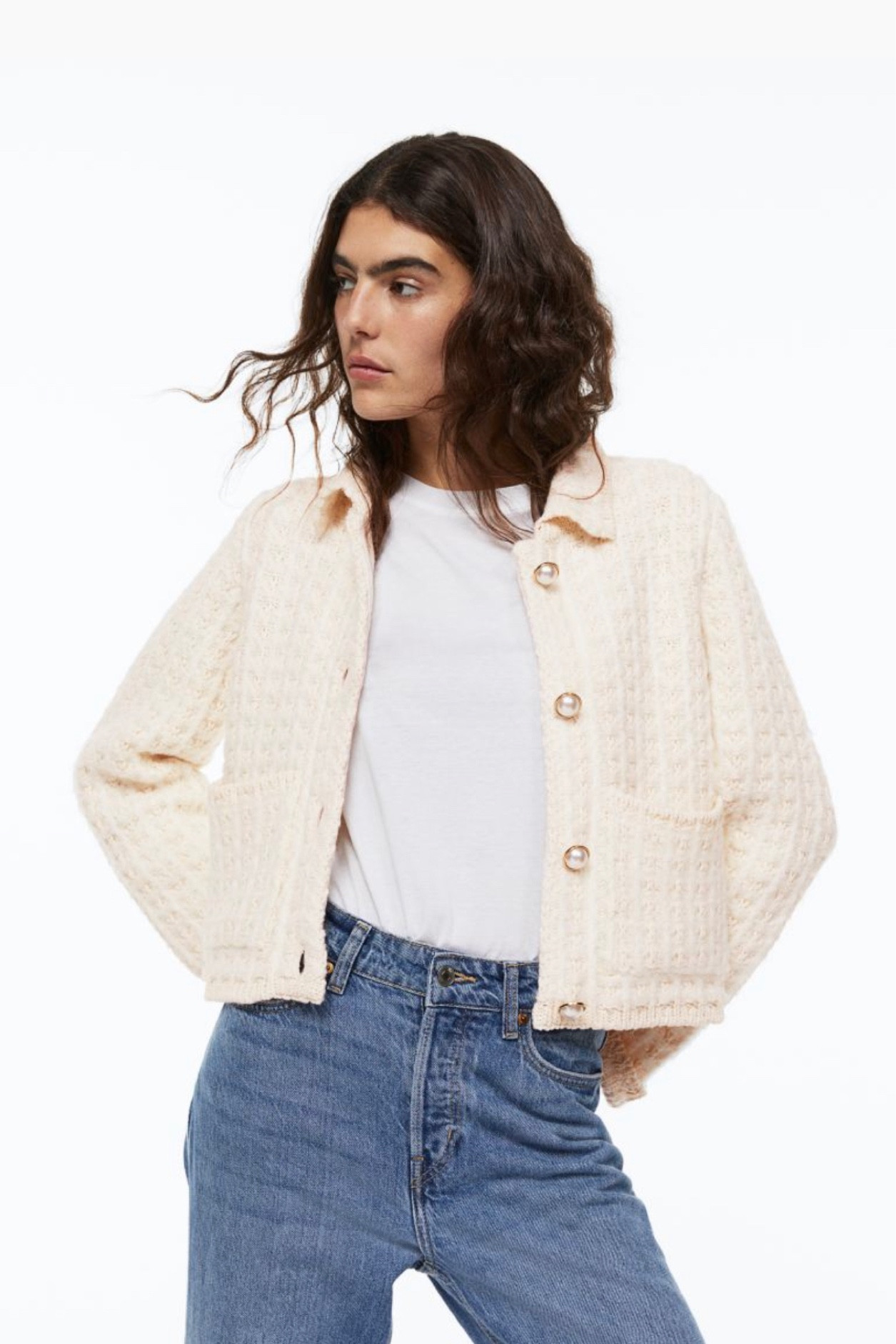 H&M cardigan giving Massimo Dutti vibes 
