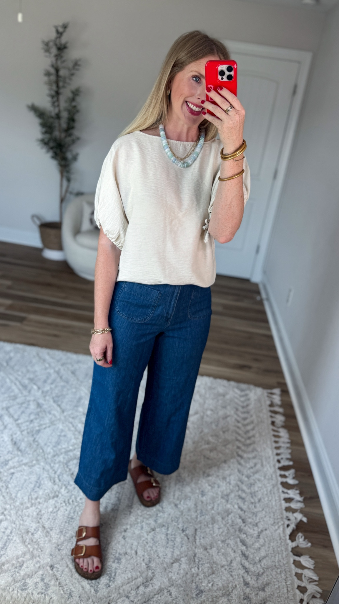 Daily try on, Walmart outfit, Walmart fashion, Walmart try on, time and tru, dolman top, cropped jeans

#LTKmomlife #LTKootd
