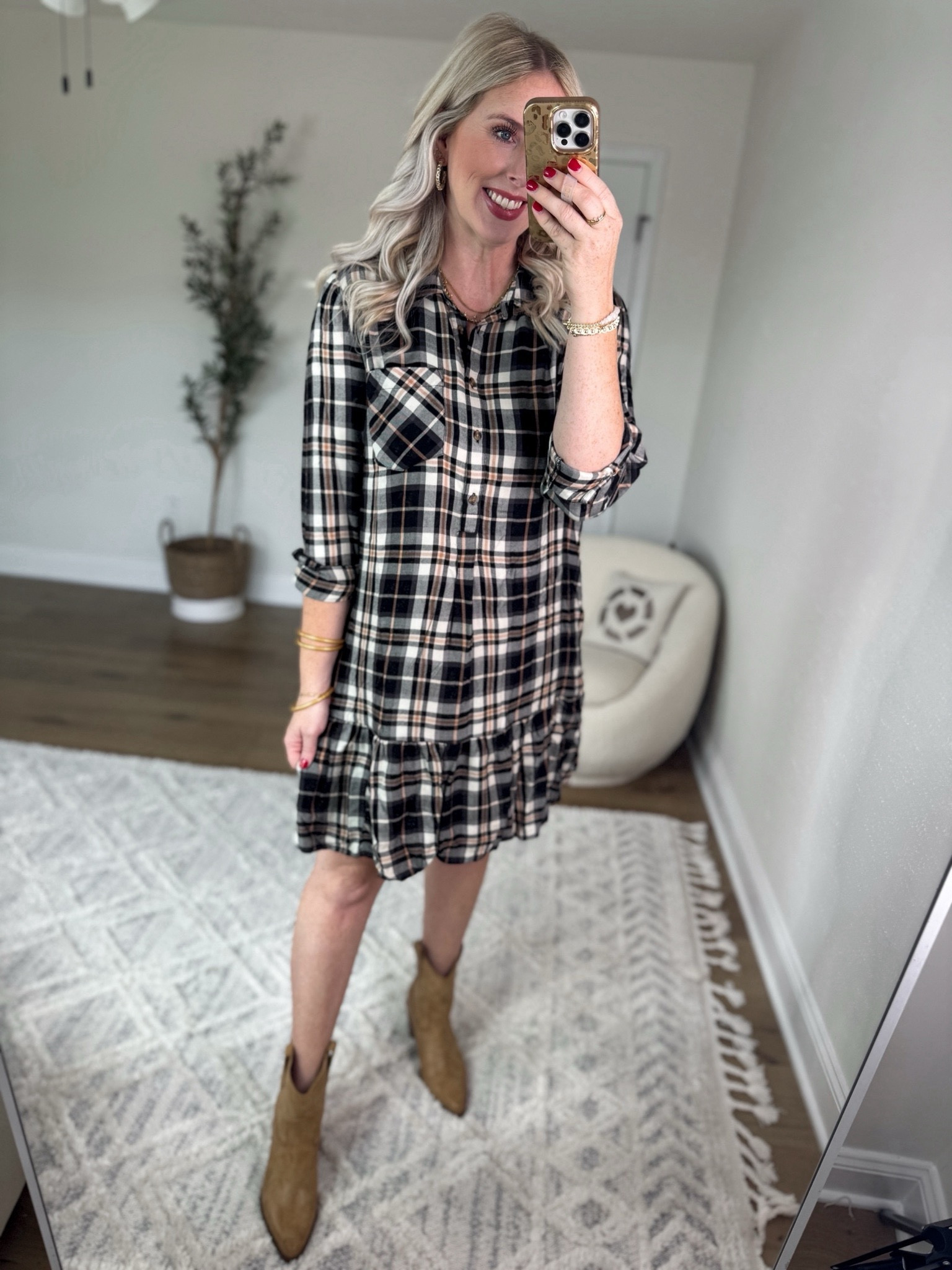 Walmart time and tru plaid dress on sale!!

#LTKSaleAlert #LTKFindsUnder50