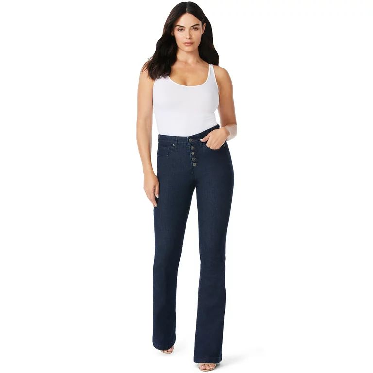 Sofia Jeans by Sofia Vergara Women's Melisa High-Rise Flare Jeans | Walmart (US)