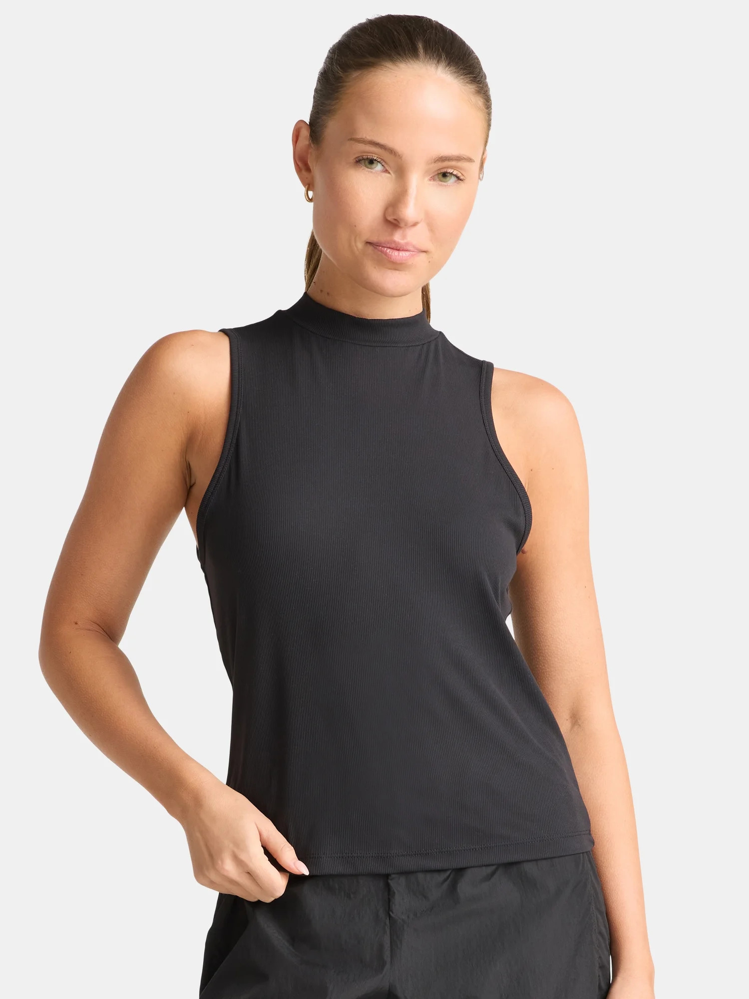 Avia Women's Ribbed Mock Neck Tank Top, Sizes XS-XXXL | Walmart (US)