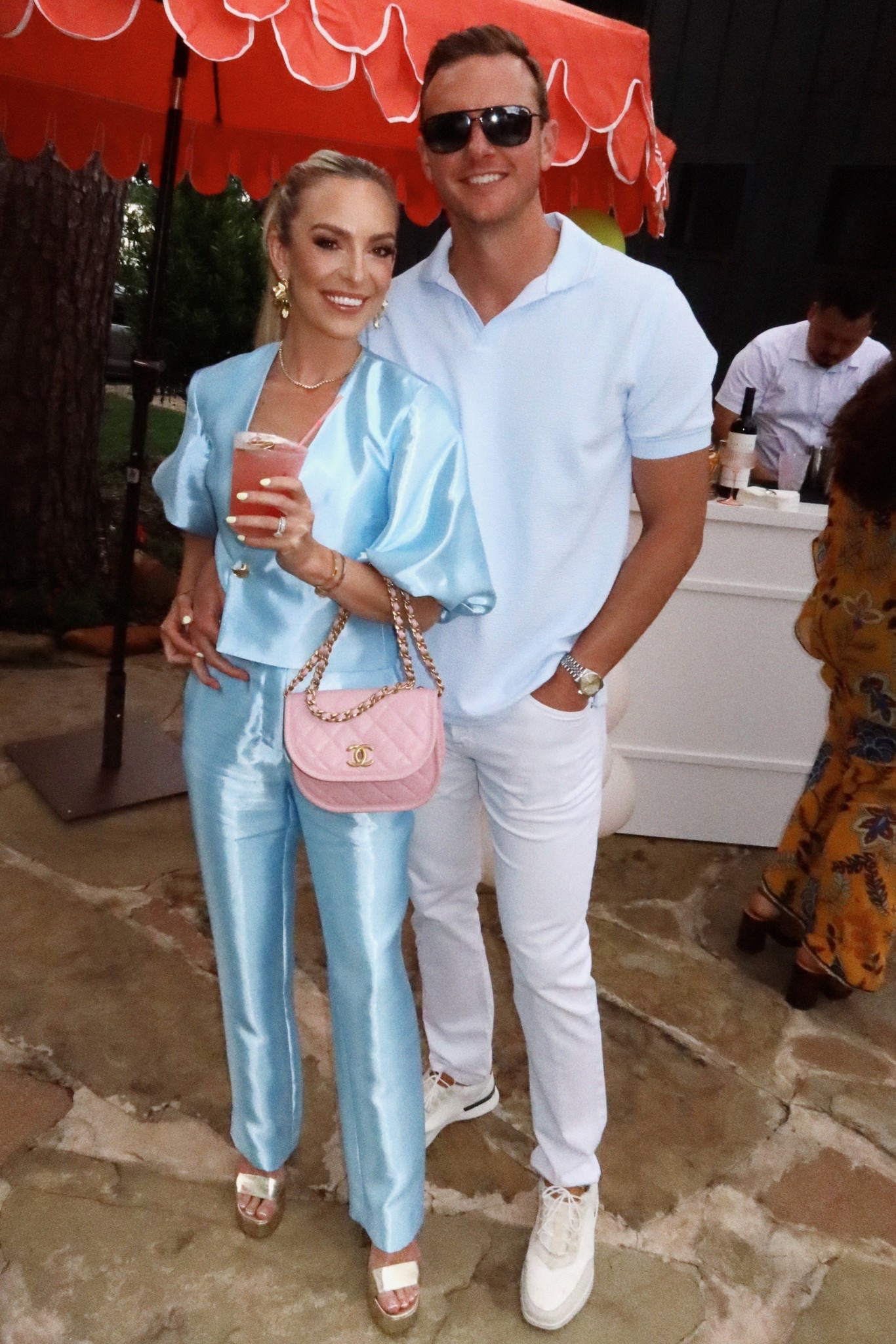 Obsessed with this color of this set! ✨🩵 night out for mom and dad! 

#LTKootd #LTKgrwm #LTKBeauty