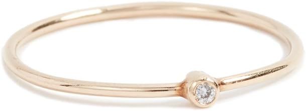 Amazon.com: Jennifer Meyer Jewelry Women's 18k Gold Thin Diamond Ring : Luxury Stores | Amazon (US)