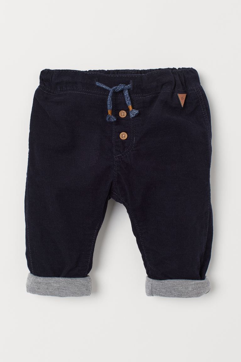 Fully Lined Corduroy Pants | H&M (US)