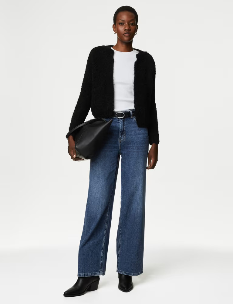 Textured Edge to Edge Knitted Jacket | Marks & Spencer (UK)