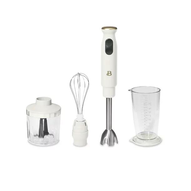Beautiful Immersion Blender with 500ml Chopper and 700ml Measuring Cup, White Icing by Drew Barry... | Walmart (US)