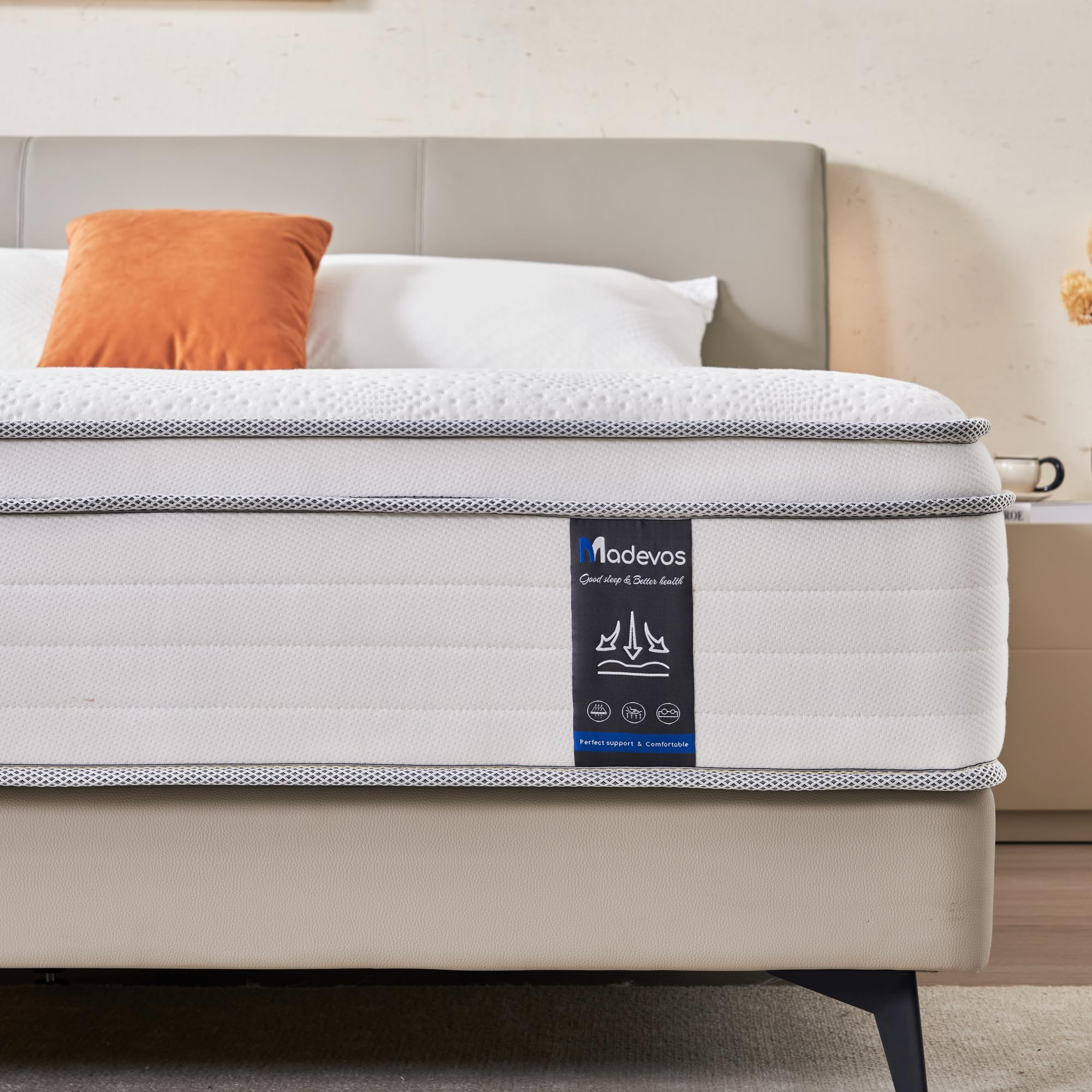 Twin Mattress, 10 Inch Hybrid Mattress in a Box, Memory Foam and Individual Pocket Springs, Fiber... | Amazon (US)